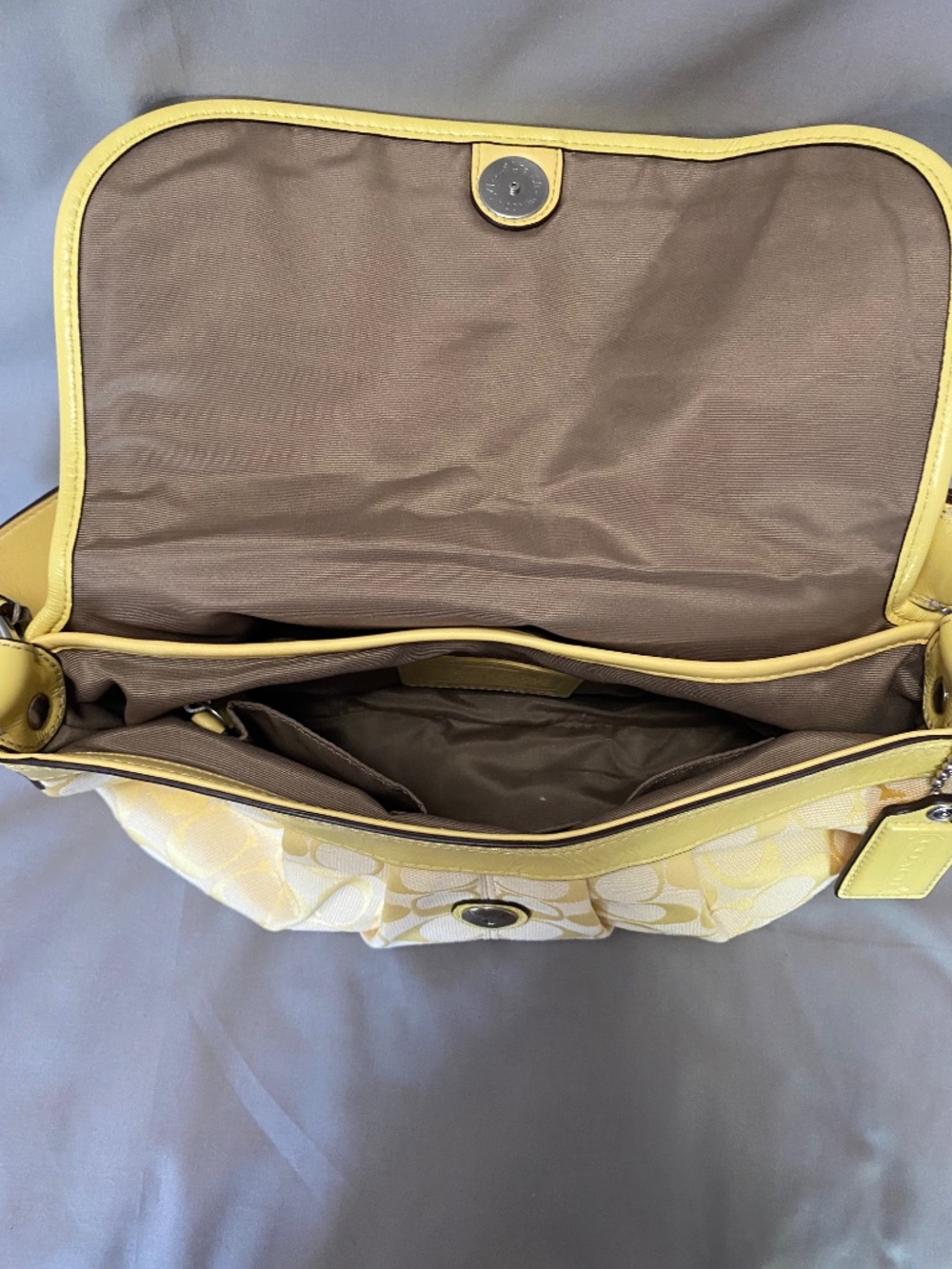 Coach Jacquard and Leather pleated soho shoulder bag - Picture 9 of 9